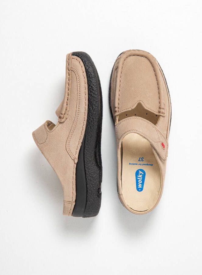 Wolky Dames Klompen 06227 Roll Slipper Beige