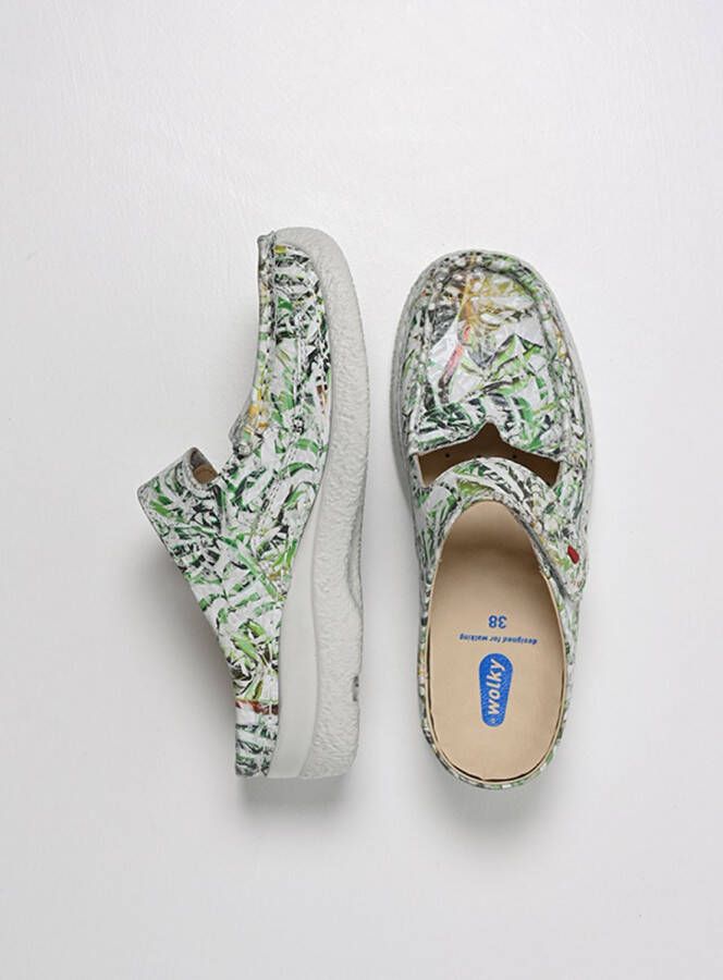 Wolky Dames Klompen 06227 Roll Slipper Groen