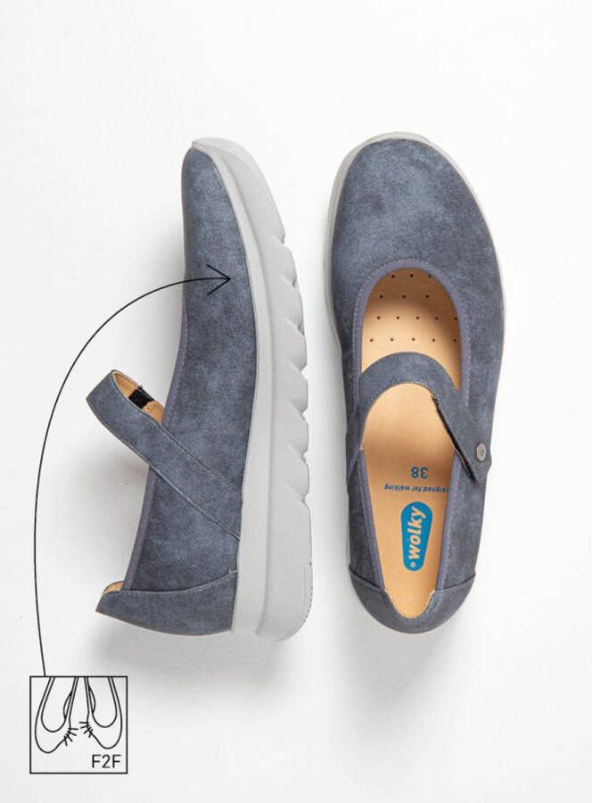 Wolky Dames Nieuw 02129 Snary Jane F2F Blauw