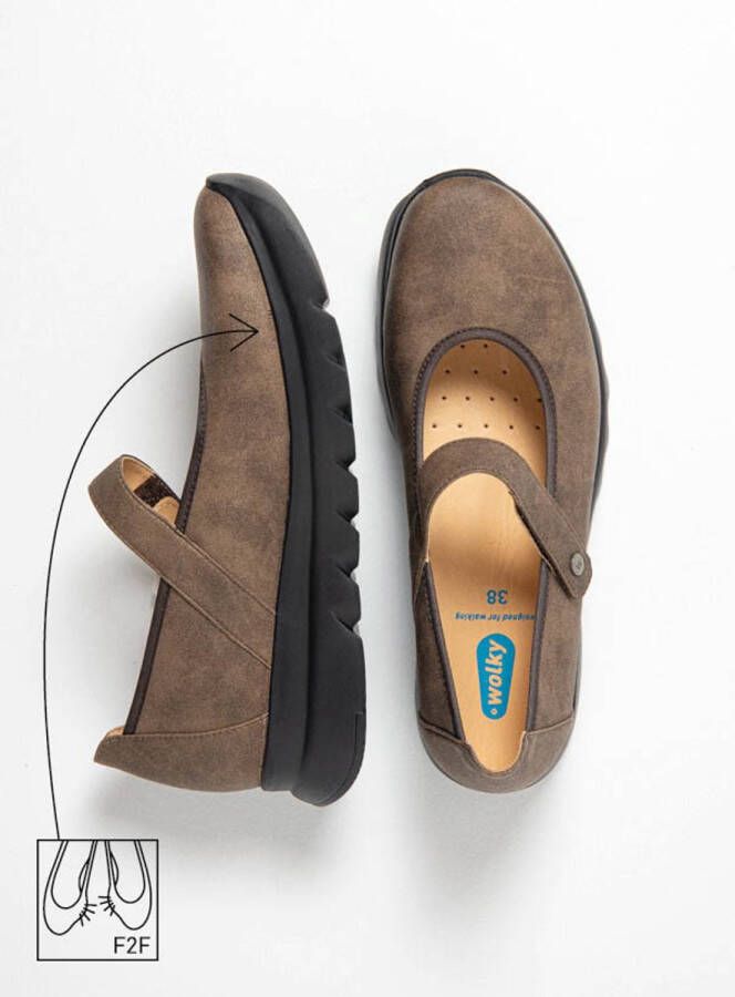 Wolky Dames Nieuw 02129 Snary Jane F2F Bruin