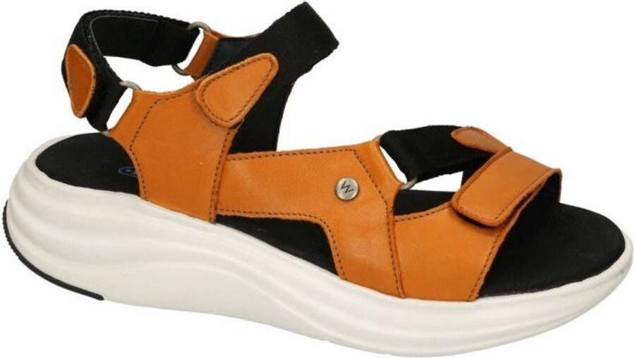 Wolky -Dames oranje sandalen