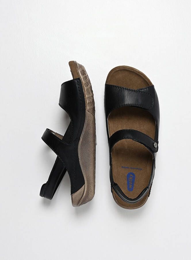 Wolky Dames Sandalen 00537 Alberta Zwart