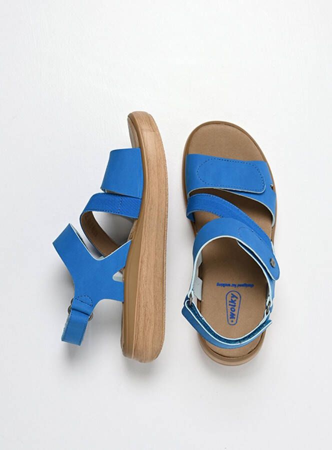 Wolky Dames Sandalen 01930 Amara Blauw