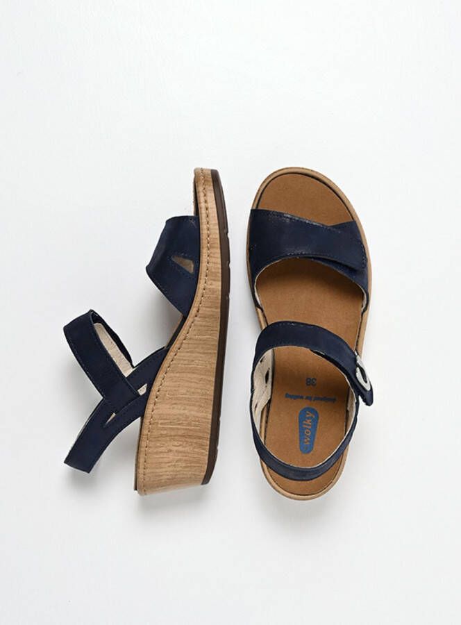 Wolky Dames Sandalen 03552 Sanibel Blauw