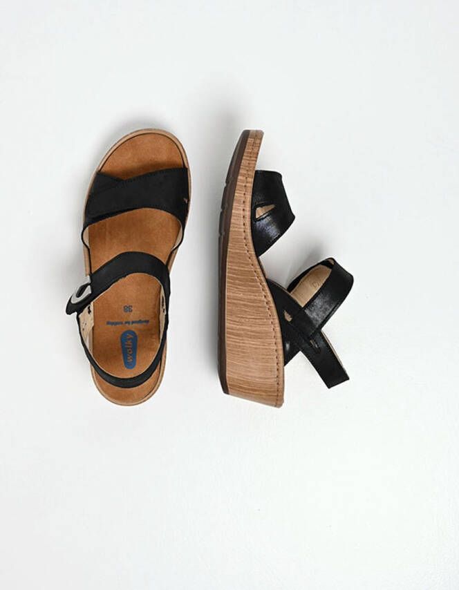 Wolky Dames Sandalen 03552 Sanibel Zwart