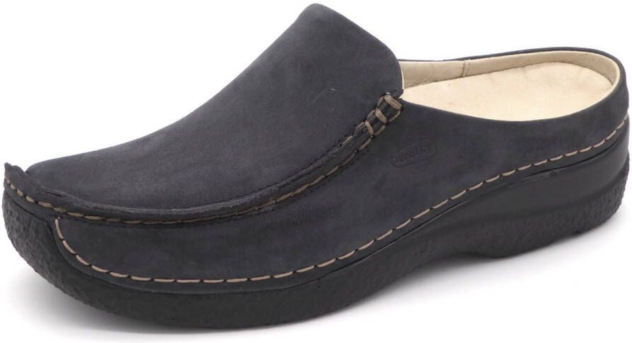Wolky Dames Slipper Seamy Slide 0625015-800 Donkerblauw