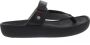 Wolky Zomerse Zwarte Leren Flip-Flops voor Vrouwen Black Dames - Thumbnail 1