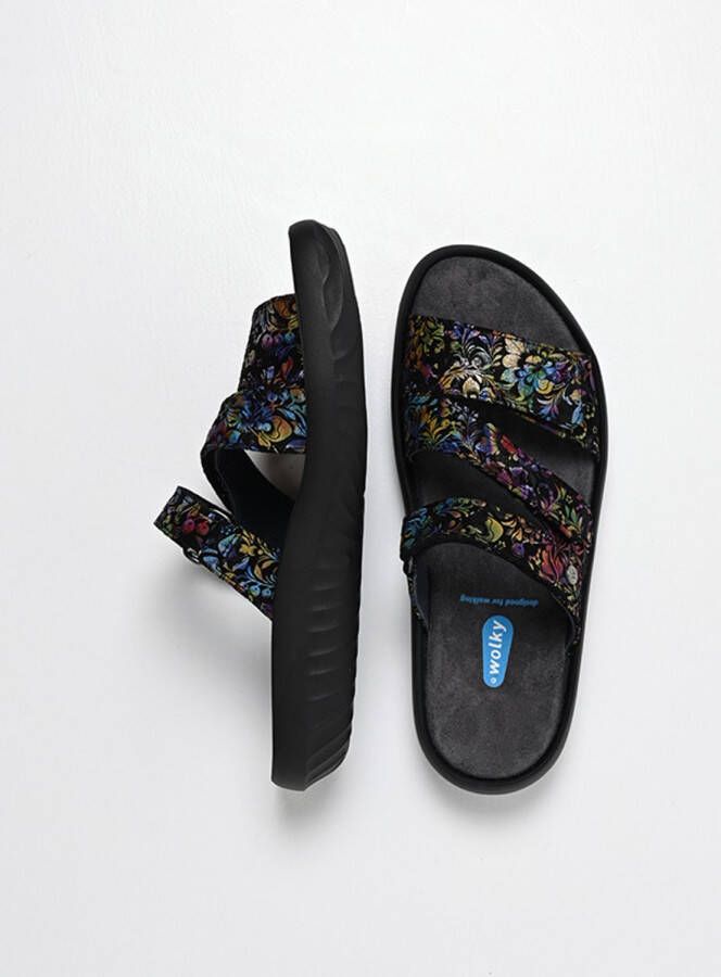 Wolky Dames Slippers 00885 Sense Zwart