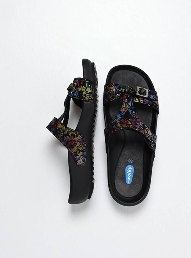 Wolky Dames Slippers 01000 O'Connor Zwart