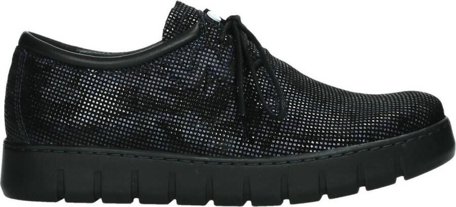Wolky Dames Veterschoenen 0232547-800 Vic Califfo Donkerblauw