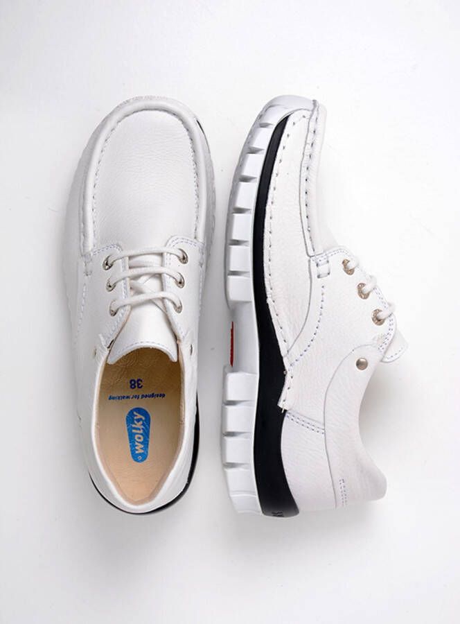Wolky Dames Veterschoenen 04701 Fly Summer Wit