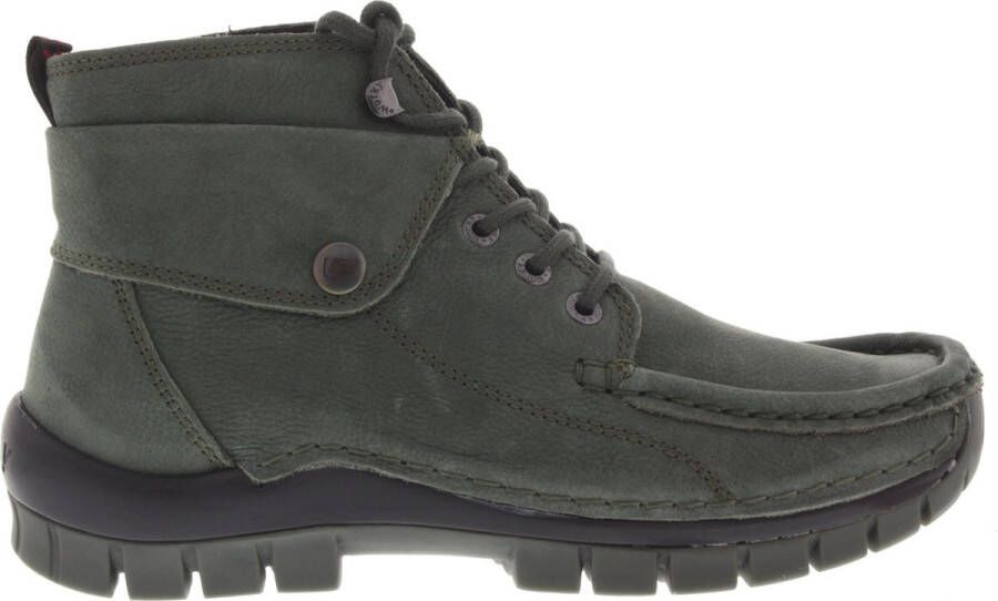 Wolky Dames Veterschoenen 0472511-701 Jump Winter Antiqu Groen
