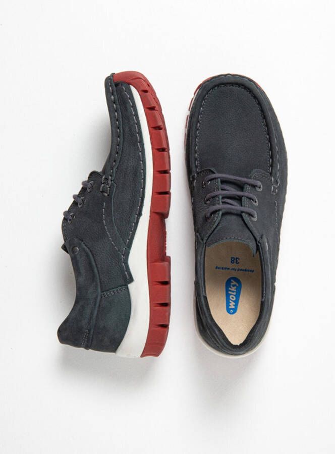 Wolky Dames Veterschoenen 04726 Fly Donkergrijs