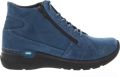 Wolky Dames Veterboot Why Antique Nubuck 0660611 804 Atlantic Blue - Blauw