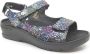Wolky DELFT COLMEIA 392749 970 Multicolor dames sandaal wijdte H - Thumbnail 1