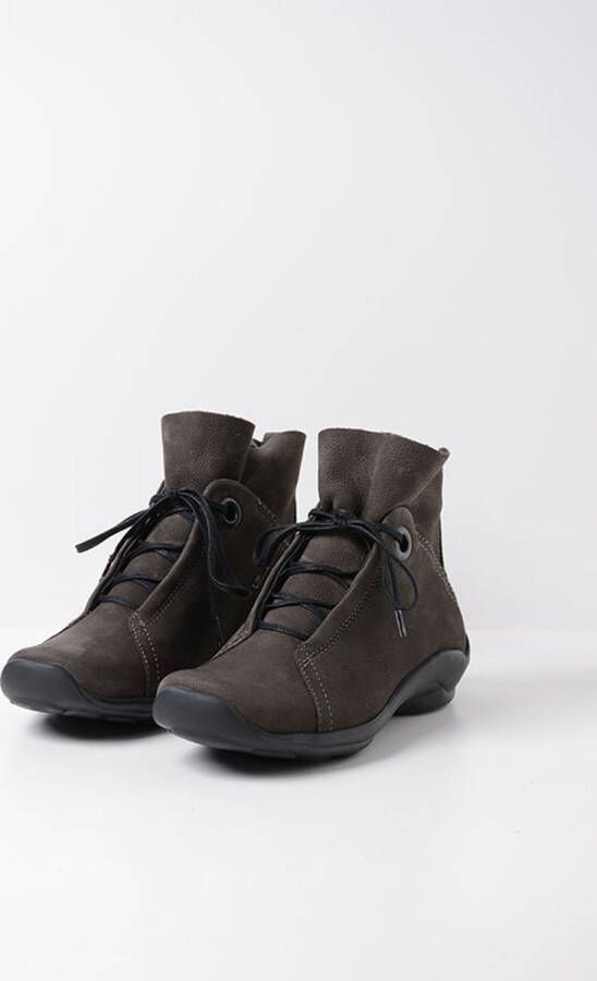 Wolky Hoge veterschoenen Diana asfalt nubuck