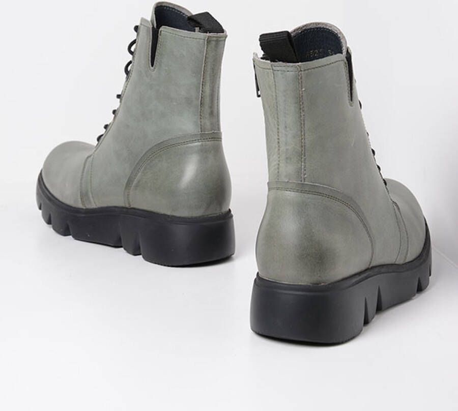 Wolky Dames Hoge veterschoenen 06325 Hope XW Grijs