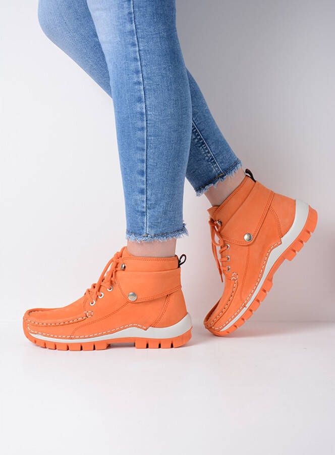 Wolky 00470010 Jump Summer Timber nubuck Veterschoenen