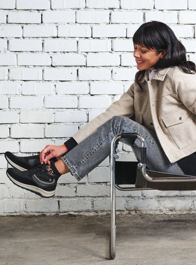 Wolky Dames Scone leather combinations 097690 001 Black combi