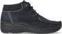 Wolky Hoge veterschoenen Seamy Moc blauw nubuck - Thumbnail 1