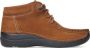 Wolky Hoge veterschoenen Seamy Moc cognac nubuck - Thumbnail 1