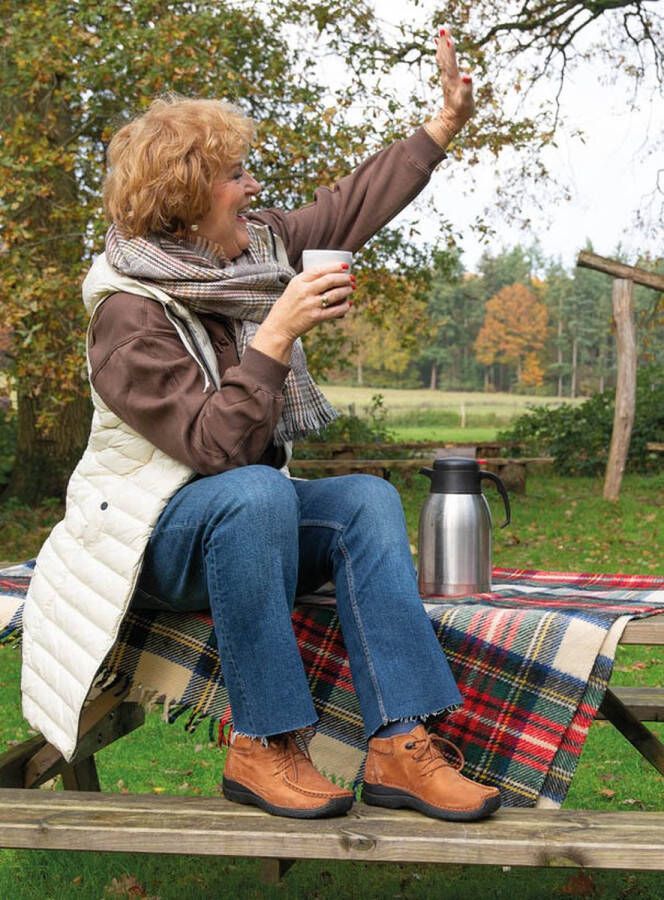 Wolky Dames Hoge veterschoenen 06253 Seamy Moc Bruin