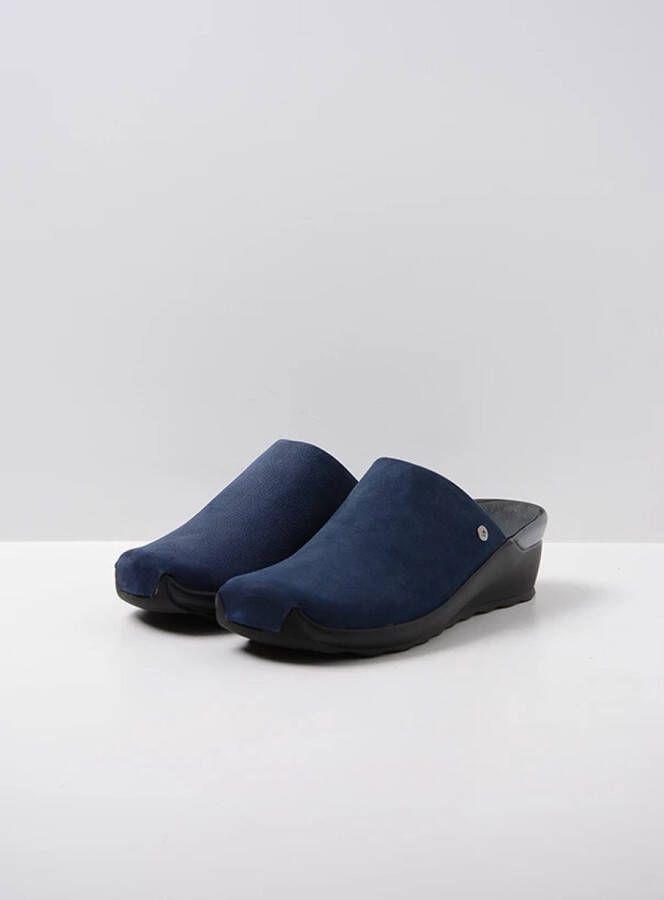 Wolky Slippers Go denim nubuck