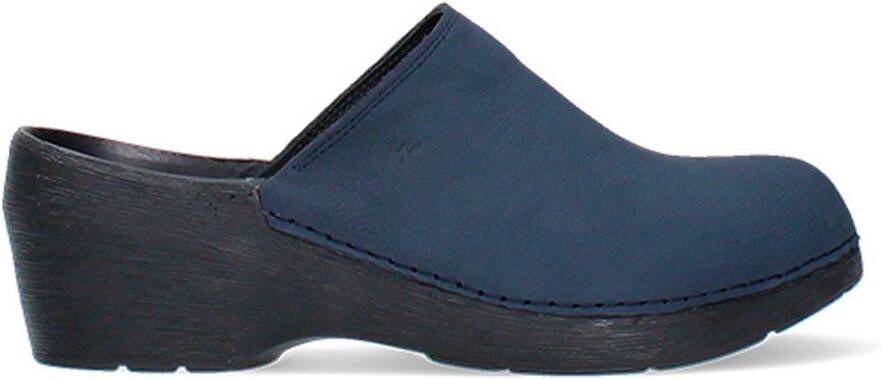 Wolky Dames Slippers 0607511 800 Clog Blue Blauw - Foto 1