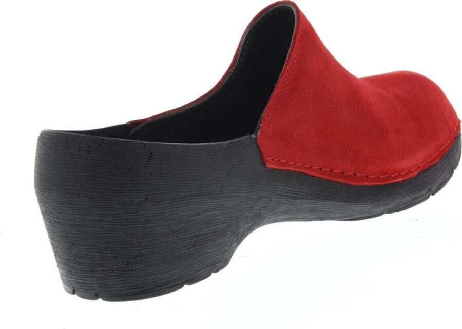 Wolky Dames Slippers 0607511 500 Clog Red Rood
