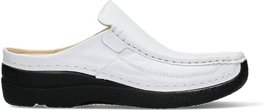 Wolky Klompen 06202 Roll Slide 70100 wit geprint leer - Foto 3