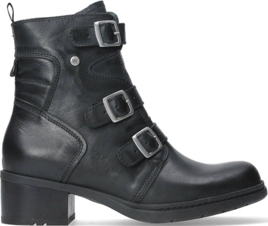 Wolky Biker boots Canmore zwart leer