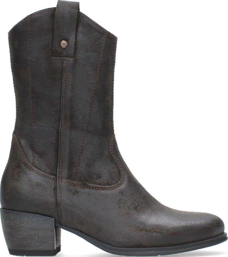 Wolky Laarzen Caprock donkerbruin suede