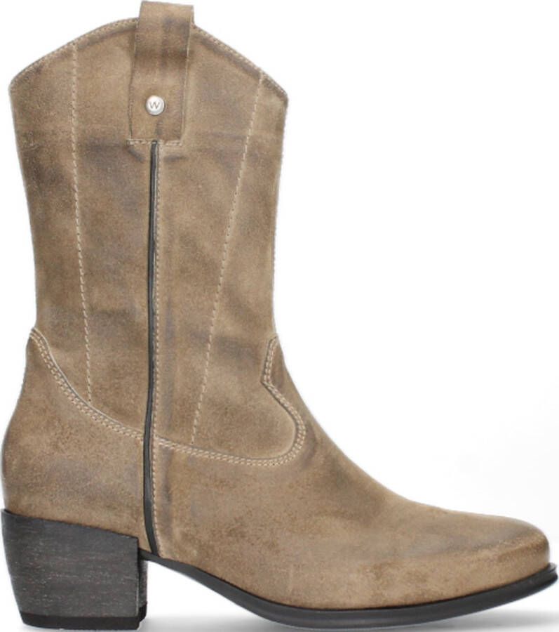 Wolky Dames Enkellaars 0287645 150 Caprock Bruched Taupe