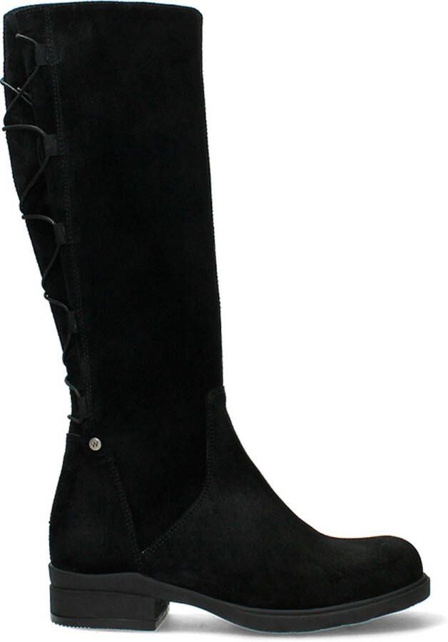 Wolky Laarzen Longview zwart suede - Schoenen.nl