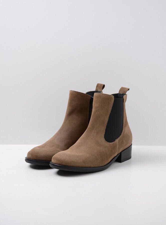 Wolky Laarzen Masala taupe geborsteld suede