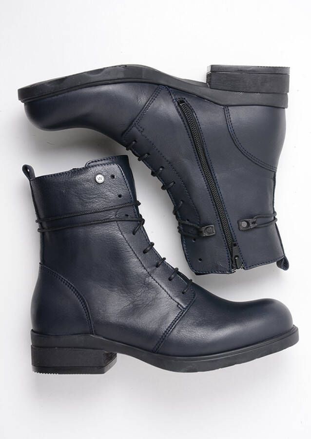 Wolky Biker boots Murray HV blauw leer