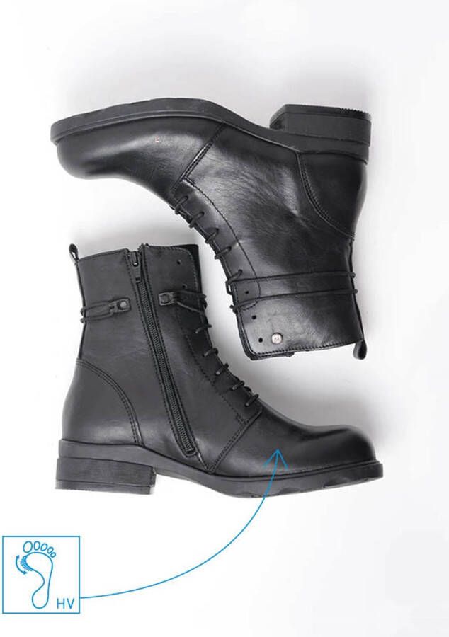 Wolky Biker boots Murray HV zwart leer