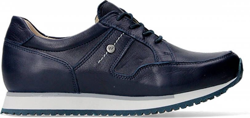 Wolky Lage veterschoenen e-Walk denim leer