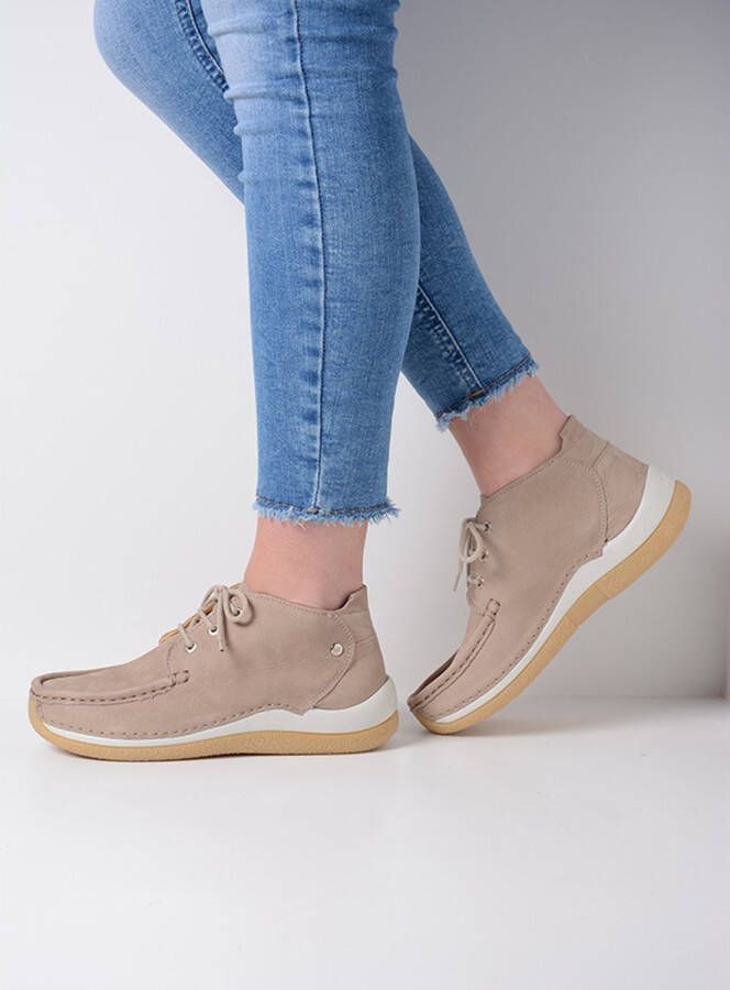 Wolky Lage veterschoenen Rosella safari nubuck