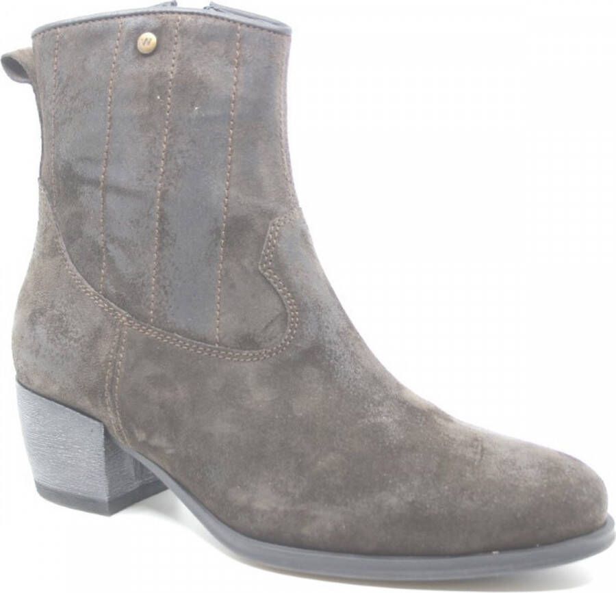 Wolky LUBBOCK Brushed 0287845 305 Donkerbruine dames westernboot
