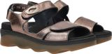 Wolky Metallic Bronzen Sandaal met Comfortabel Voetbed Brown Dames - Goud