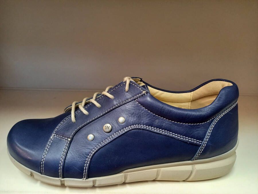 Wolky Molaia veterschoen denim blauw - Foto 1