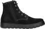 Wolky Sportieve Zwarte Leren Veterschoen voor Dames Black Dames - Thumbnail 1