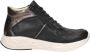 Wolky Pep Veterschoenen Hoog Zwart - Thumbnail 1
