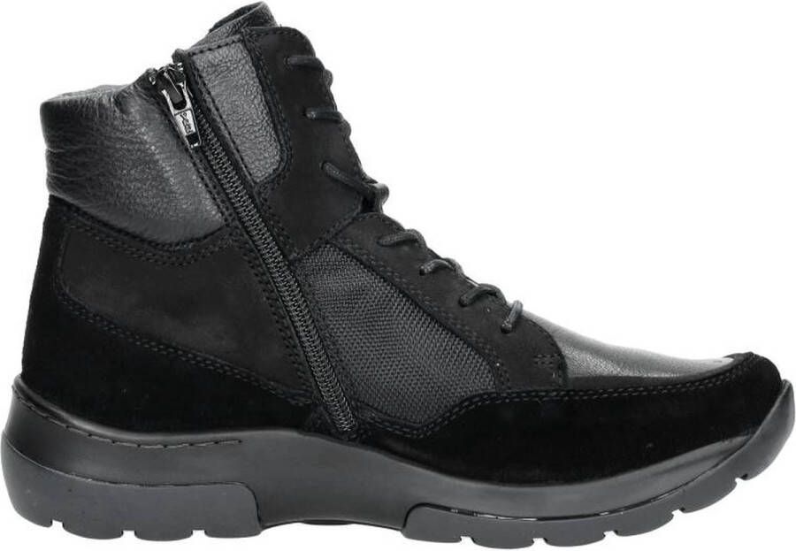 Wolky Veterschoenen Raf zwart combi leer