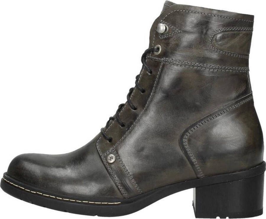 Wolky Red Veterschoenen Hak donkergrijs