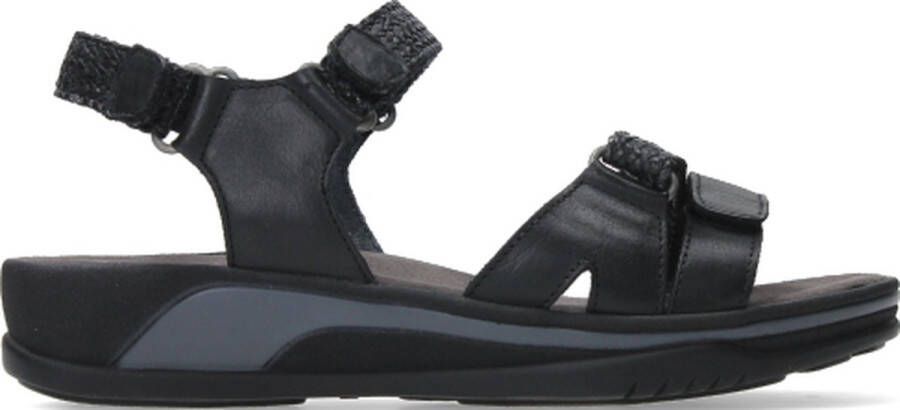 Wolky Sandalen Acula zwart leer