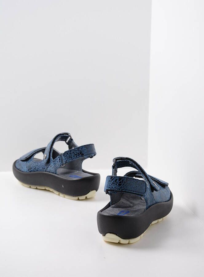 Wolky Sandalen Brasilia denim blauw leer