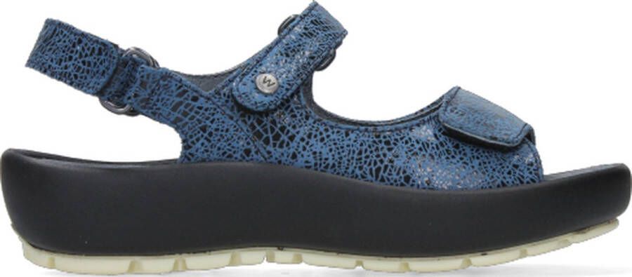 Wolky Sandalen Brasilia denim blauw leer