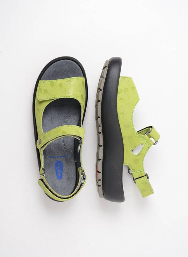 Wolky Sandalen Brasilia lime leer